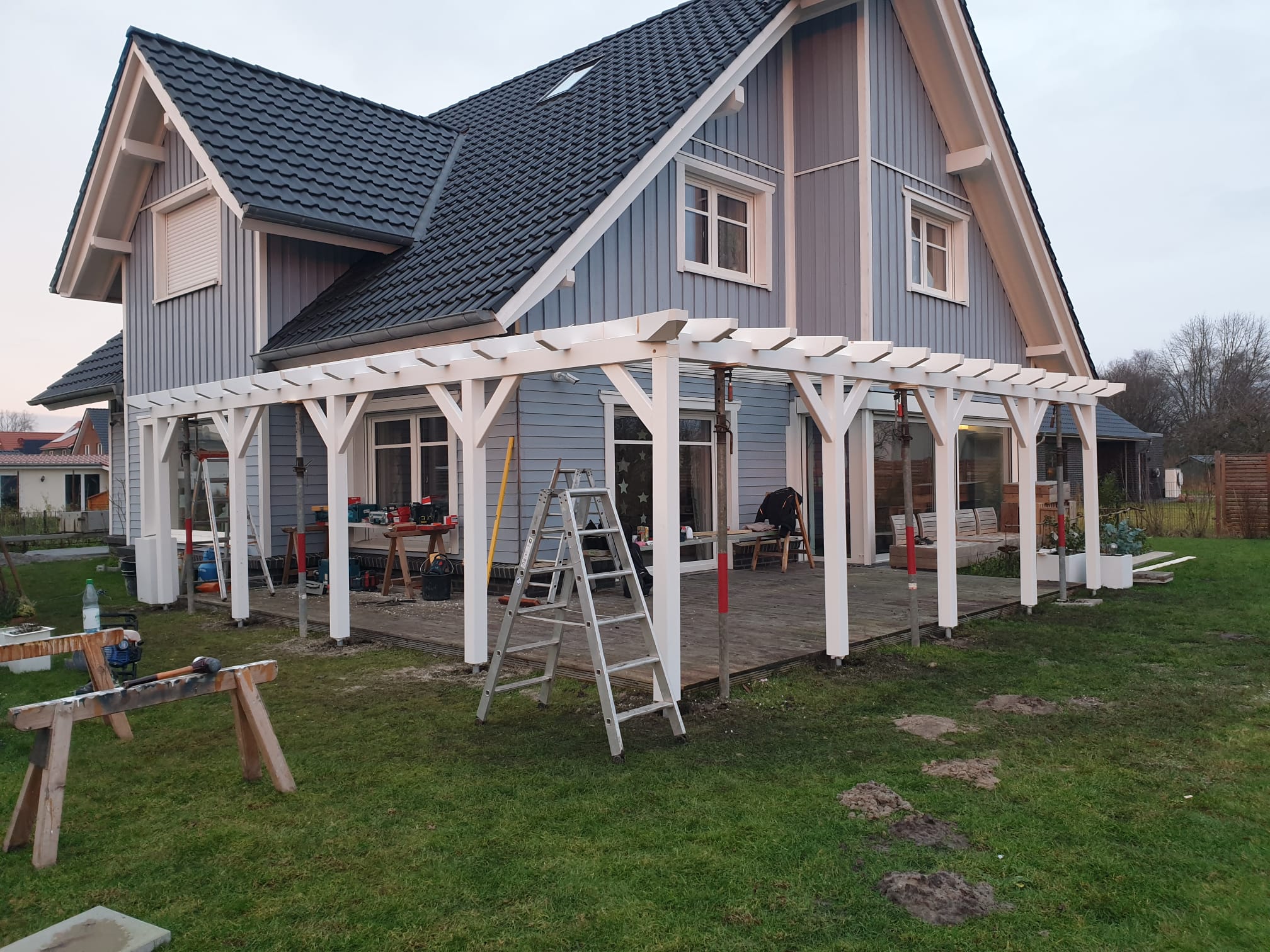 Große Terrassenüberdachung – Ansicht 3