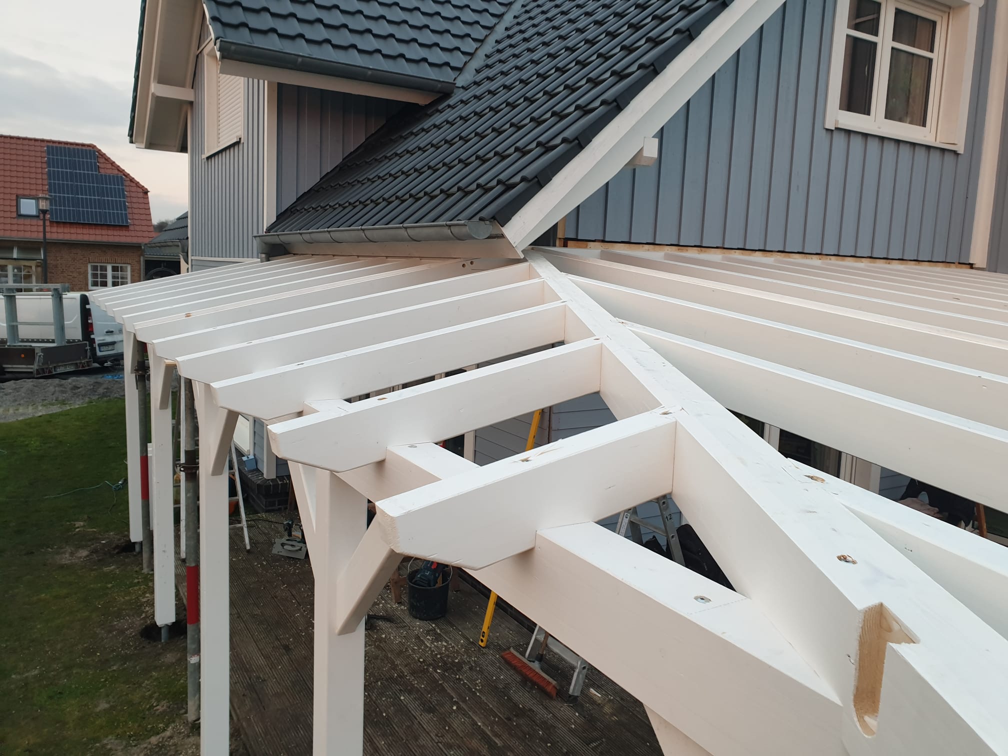 Große Terrassenüberdachung – Ansicht 4